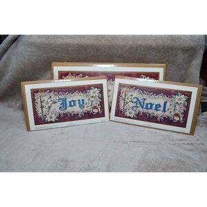 Christmas Art Prints Set of 3 Welcome Joy Noel By Constance Lael Frameable Decor